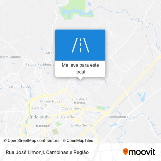 Rua José Limonji mapa