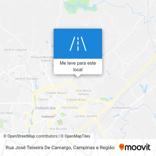Rua José Teixeira De Camargo mapa