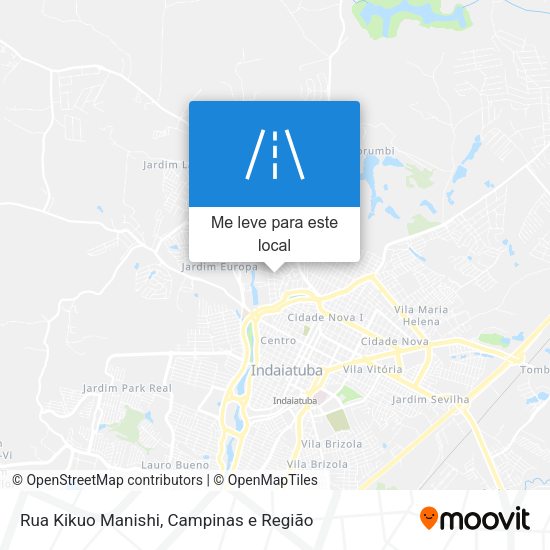 Rua Kikuo Manishi mapa