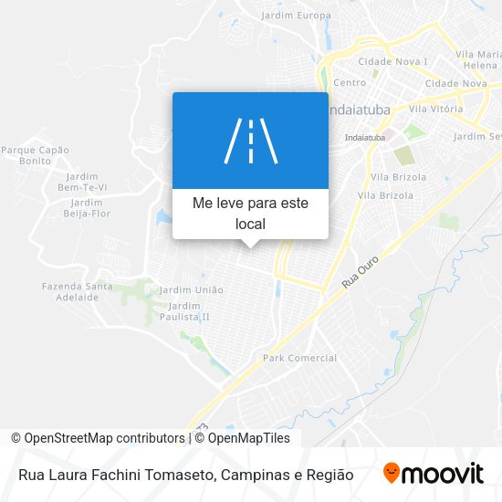 Rua Laura Fachini Tomaseto mapa