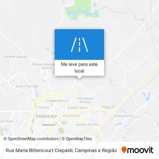 Rua Maria Bittencourt Crepaldi mapa