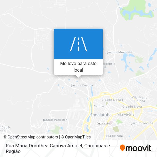 Rua Maria Dorothea Canova Ambiel mapa