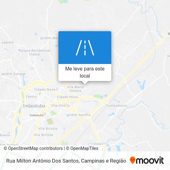 Rua Milton Antônio Dos Santos mapa