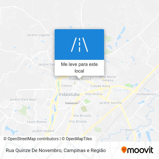 Rua Quinze De Novembro mapa