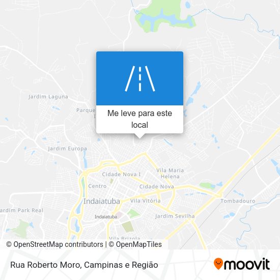 Rua Roberto Moro mapa