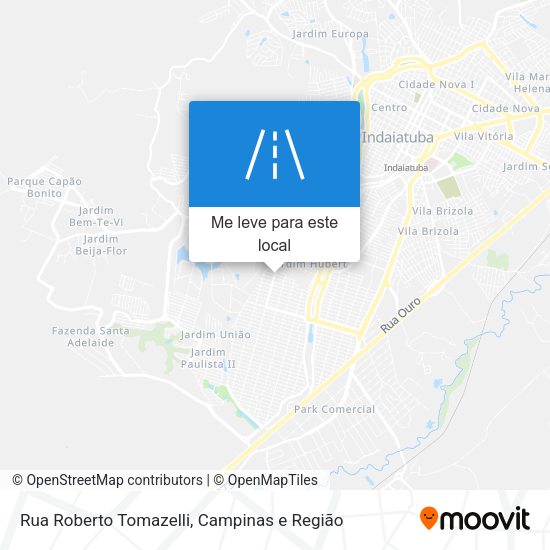 Rua Roberto Tomazelli mapa