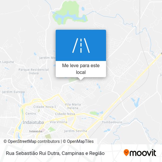 Rua Sebastião Rui Dutra mapa