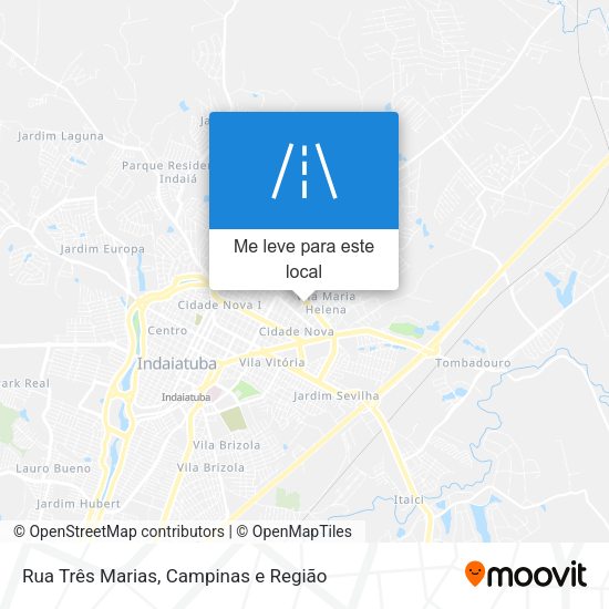 Rua Três Marias mapa