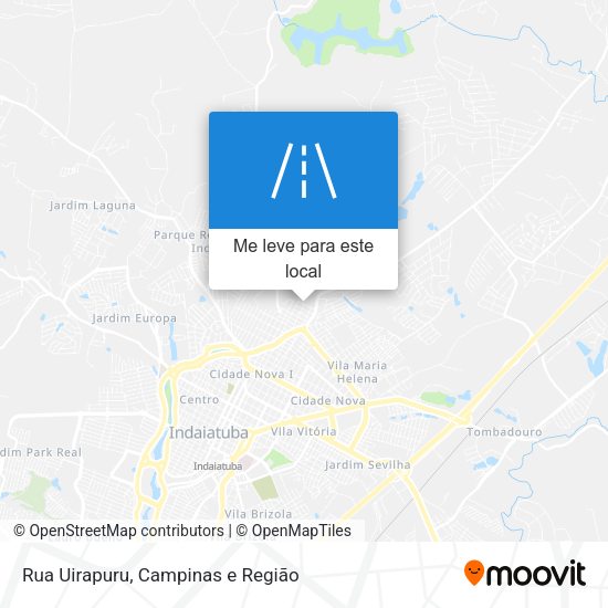 Rua Uirapuru mapa