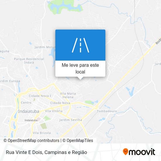 Rua Vinte E Dois mapa