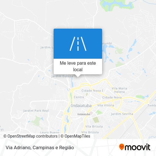 Via Adriano mapa