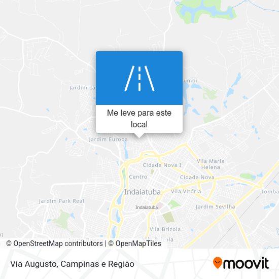 Via Augusto mapa