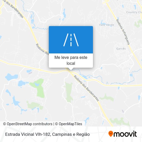 Estrada Vicinal Vlh-182 mapa