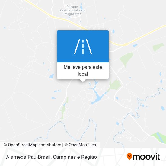 Alameda Pau-Brasil mapa