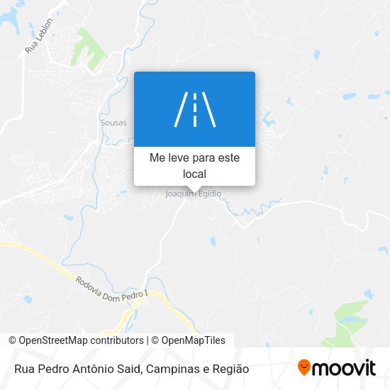 Rua Pedro Antônio Said mapa