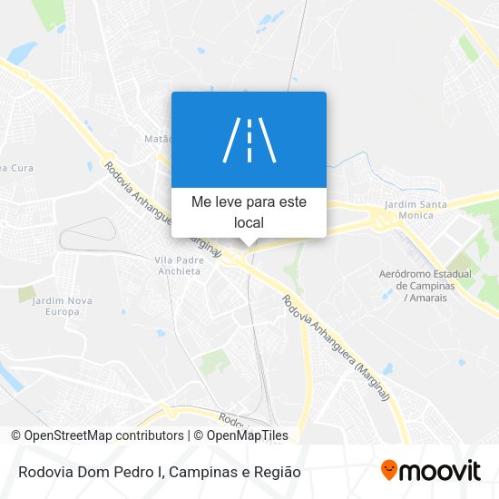 Rodovia Dom Pedro I mapa