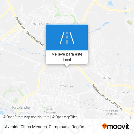 Avenida Chico Mendes mapa