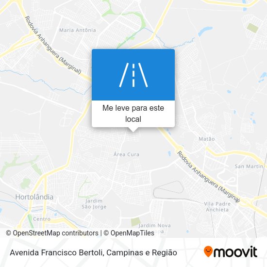 Avenida Francisco Bertoli mapa