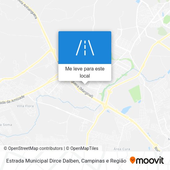 Estrada Municipal Dirce Dalben mapa