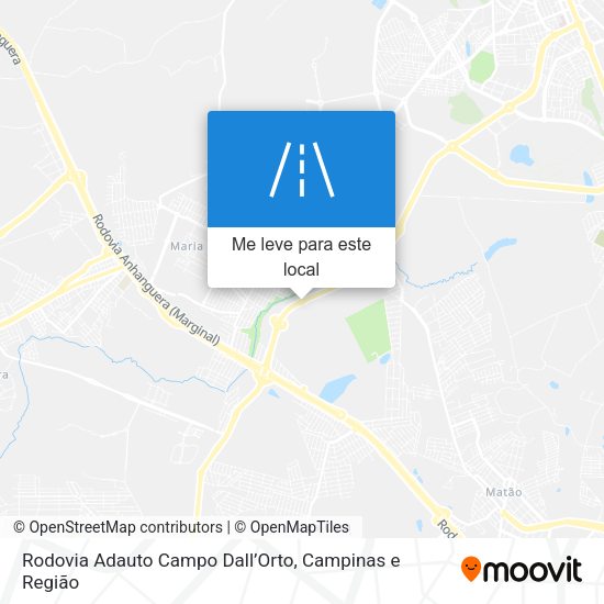 Rodovia Adauto Campo Dall’Orto mapa