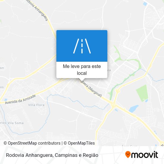 Rodovia Anhanguera mapa