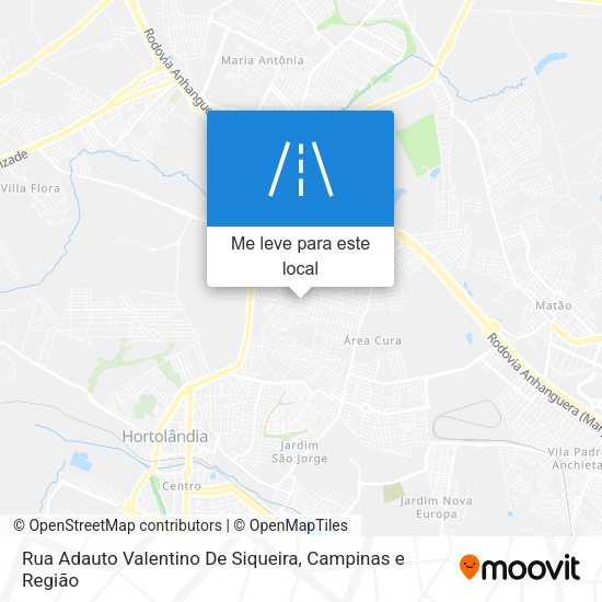 Rua Adauto Valentino De Siqueira mapa