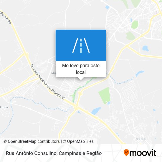 Rua Antônio Consulino mapa