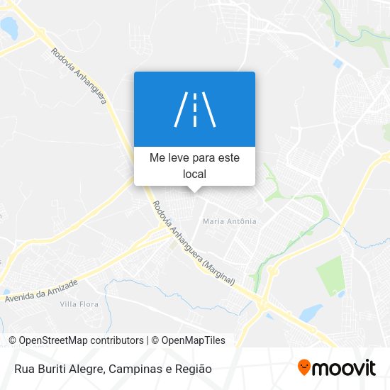 Rua Buriti Alegre mapa