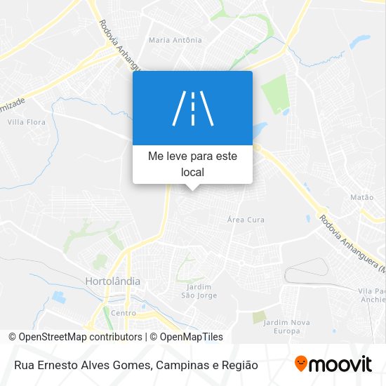 Rua Ernesto Alves Gomes mapa