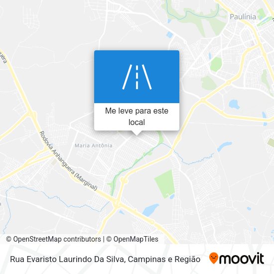 Rua Evaristo Laurindo Da Silva mapa