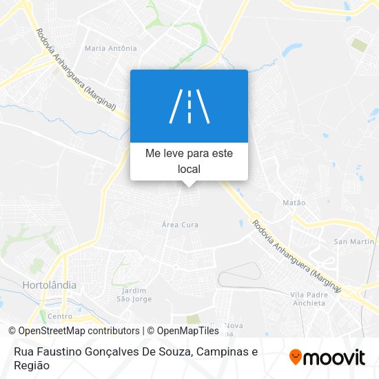 Rua Faustino Gonçalves De Souza mapa
