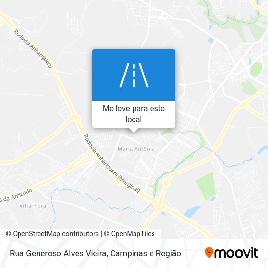Rua Generoso Alves Vieira mapa
