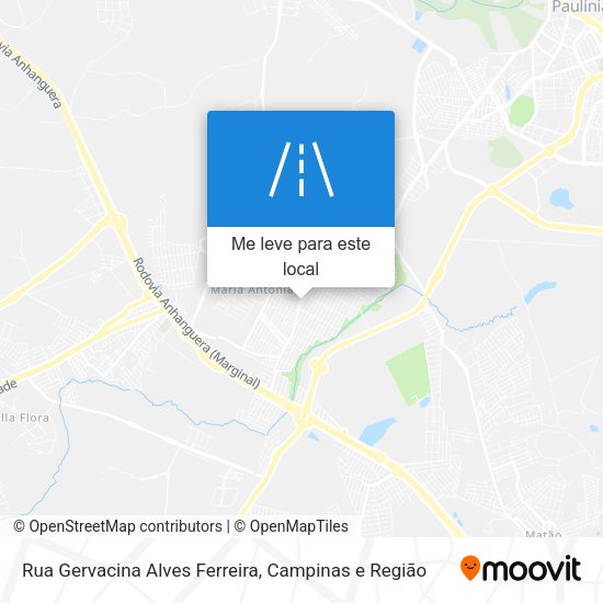 Rua Gervacina Alves Ferreira mapa