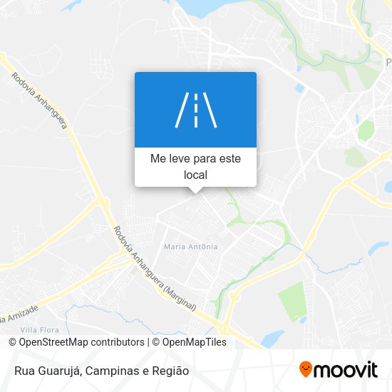 Rua Guarujá mapa