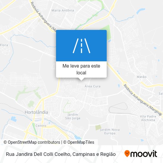 Rua Jandira Dell Colli Coelho mapa