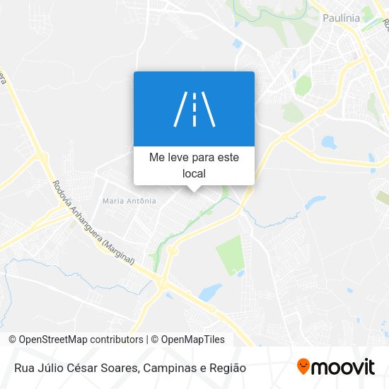 Rua Júlio César Soares mapa