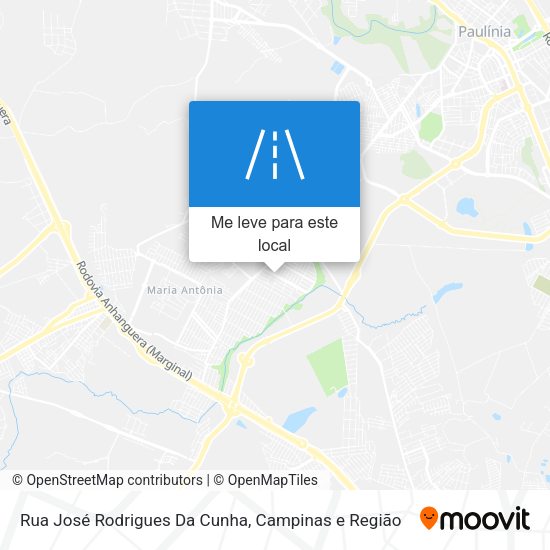 Rua José Rodrigues Da Cunha mapa