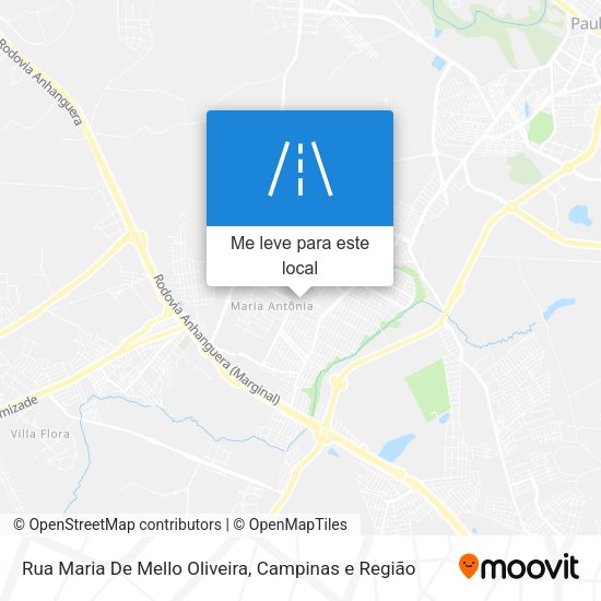 Rua Maria De Mello Oliveira mapa
