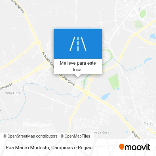 Rua Mauro Modesto mapa