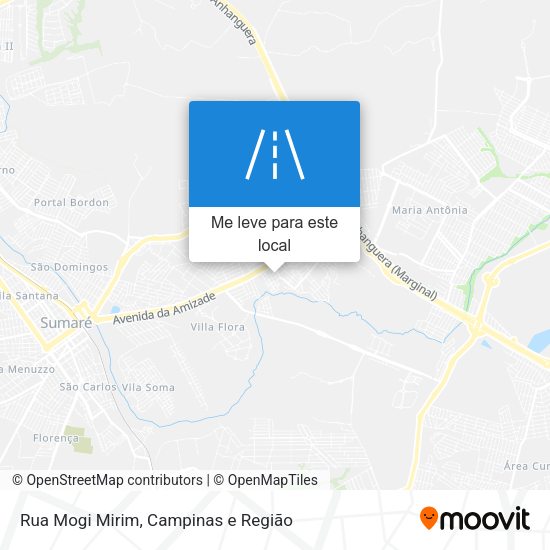 Rua Mogi Mirim mapa
