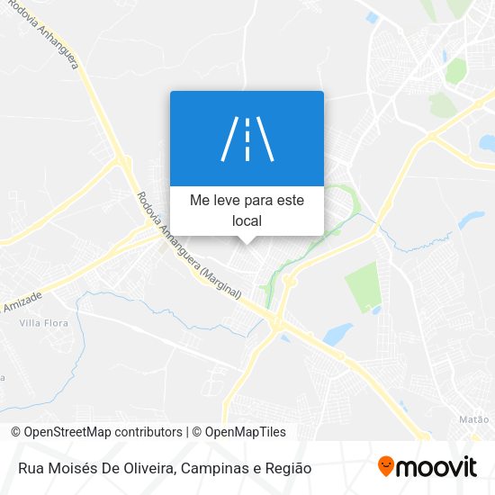 Rua Moisés De Oliveira mapa