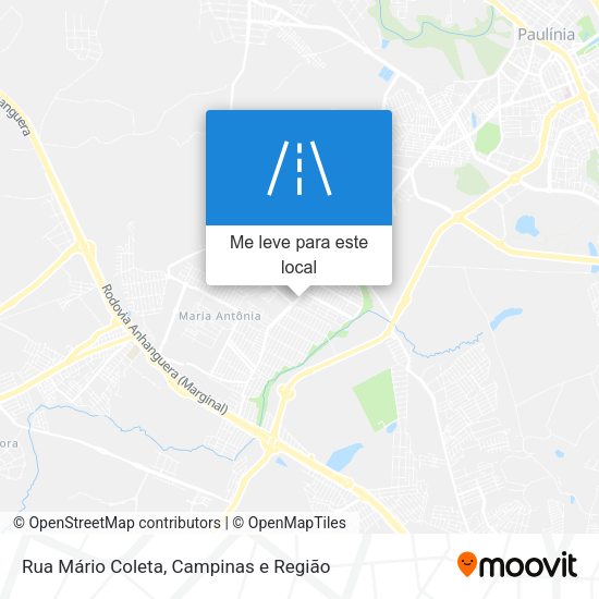 Rua Mário Coleta mapa