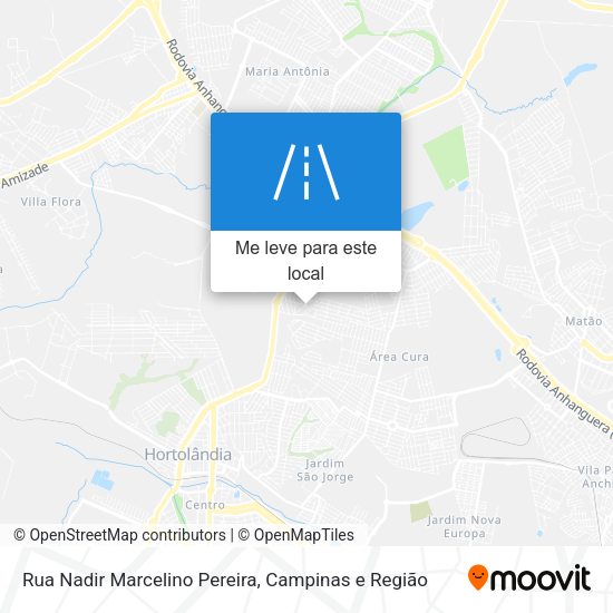 Rua Nadir Marcelino Pereira mapa