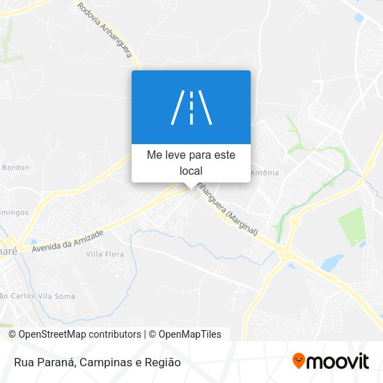 Rua Paraná mapa