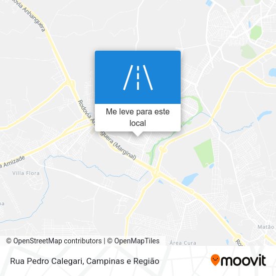Rua Pedro Calegari mapa