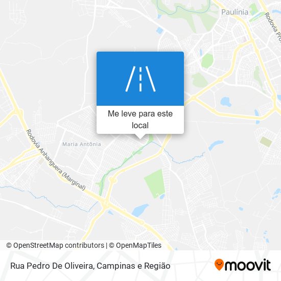 Rua Pedro De Oliveira mapa