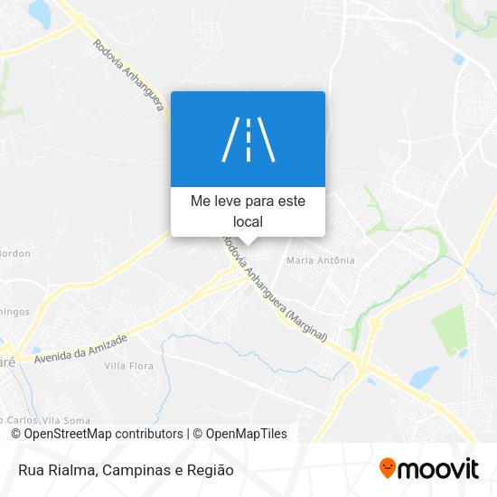 Rua Rialma mapa