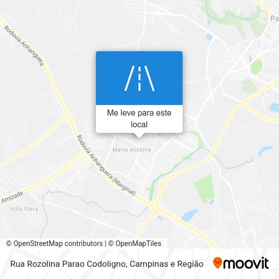 Rua Rozolina Parao Codoligno mapa