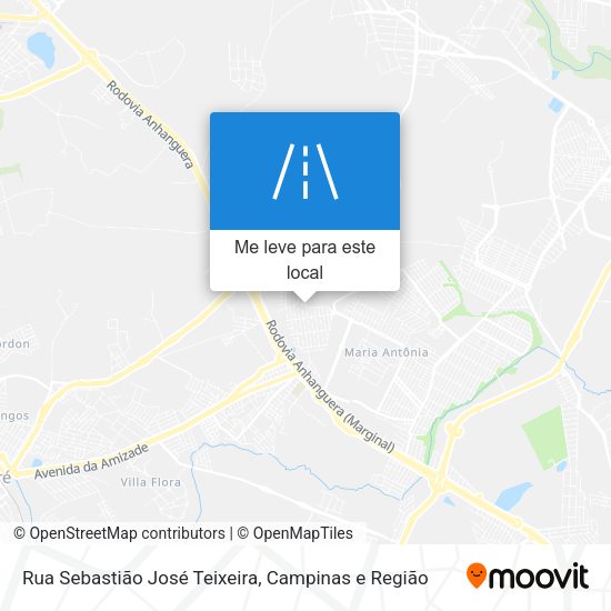 Rua Sebastião José Teixeira mapa