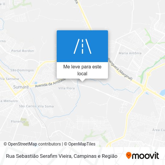 Rua Sebastião Serafim Vieira mapa